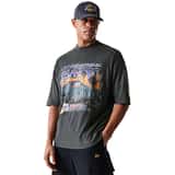 New Era NBA Washed Graphic Los Angeles Lakers Camiseta de manga corta Gris