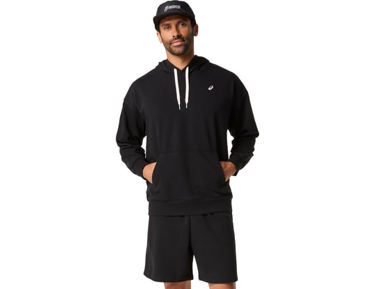 Product gallery, 1 of 5, ASICS French Terry Relaxed Hoody Black
