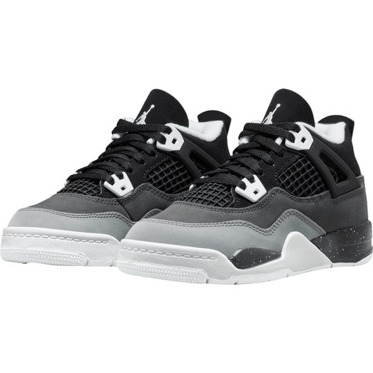 White grey and black jordan 4s hot sale