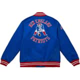 Mitchell and Ness NFL N E P Satin Chaqueta Azul