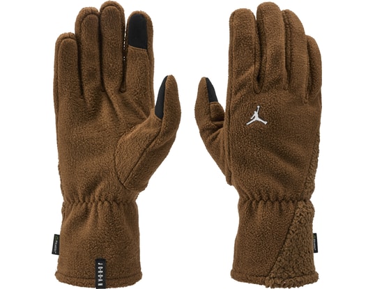 Product gallery, 1 of 3, Jordan LG Fleece gloves brown white F217 