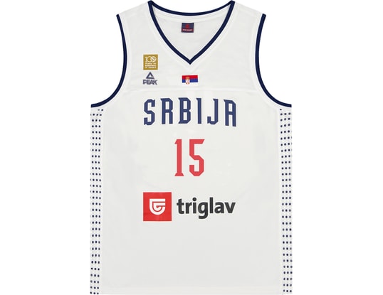 Product gallery, 1 of 2, Peak Serbia FIBA Serbia Nikola JokiÄ‡ Jersey White