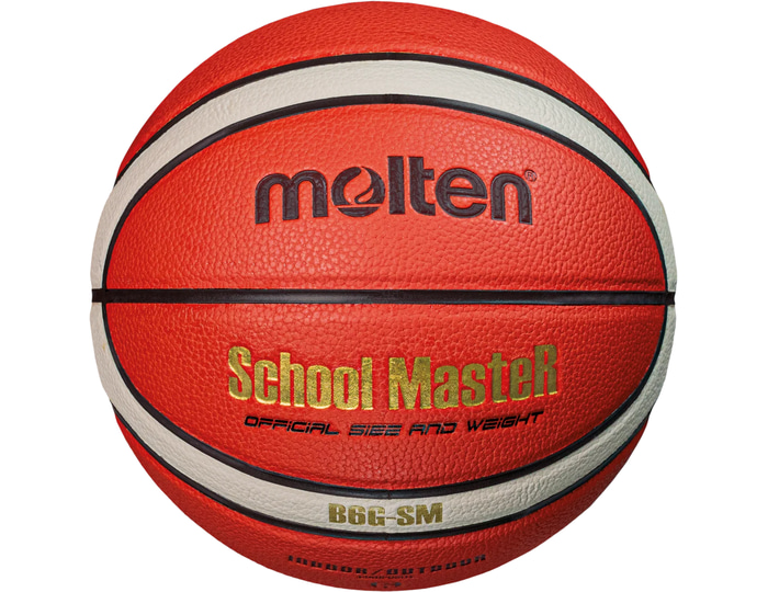 Molten Basketball B6G-SM SchoolMasteR Basketball orange weiß schwarz Gr 6 - Image 6