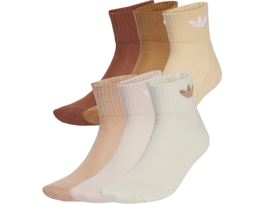 Product gallery, 1 of 4, adidas Originals Mid Ankle 6er Pack Socks White