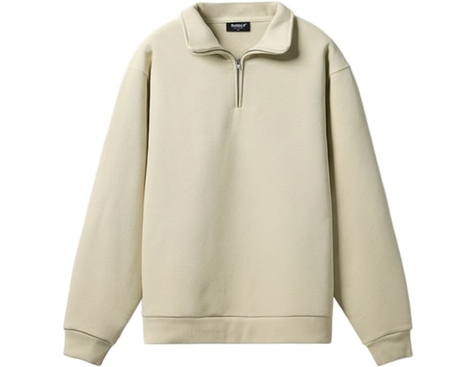 Produktgalerie, 1 of 5, Burocs Essential Mock Neck Sweatshirt Beige