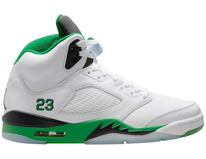 Jordan Air 5 Retro Damen Weiss Grün Blau F103 - DD9336