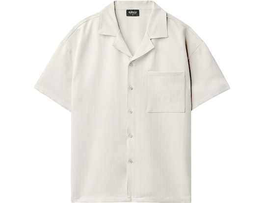 Product gallery, 1 of 6, Burocs Herringbone Chemise Blanc