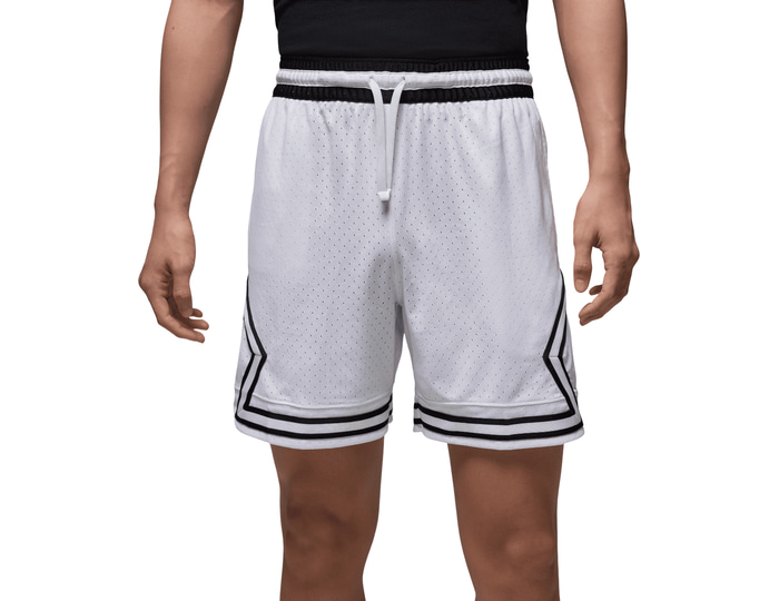 Jordan White Sport Mesh Diamond Short C100 Large