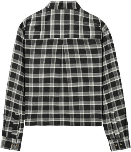 Burocs Checked Camisa Negro — photo 2