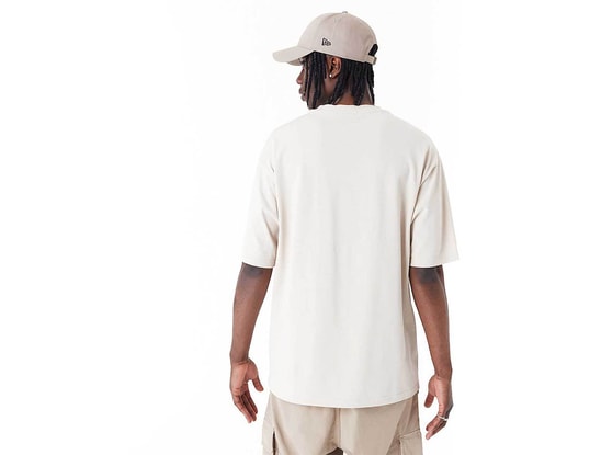 New Era Heritage Patch Oversized T-Shirt Beige - 25.95