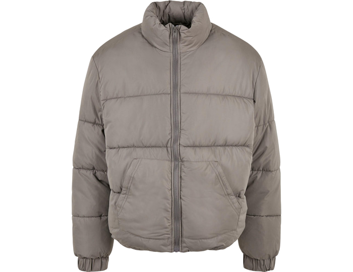 Urban Classic Grey Urban Classics Cropped Down Jacket 726 Large