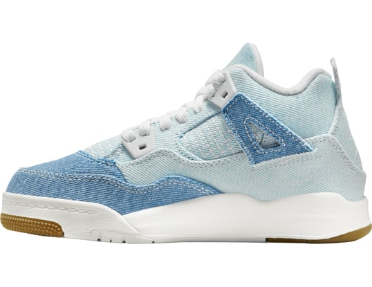 Jordan Air Jordan 4 Retro TEX Worn Blue PS Kids White C100