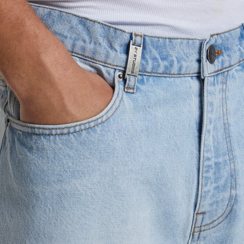 2Y Studios Eren Basic Wide Baggy Jeans Vaqueros Azul — photo 4