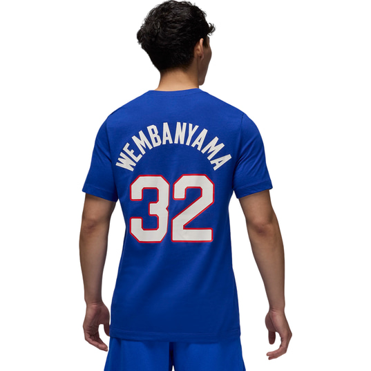 Nike FRANCE BASKETBALL N N T SHIRT VICTOR WEMBANYAMA T Shirts Sportswear Basketball Textiles