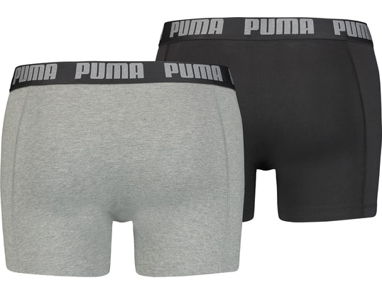 PUMA Basic Boxer 2Er Pack Mens Boxer Shorts Grey C691