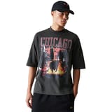 New Era NBA Washed Graphic Chicago Bulls Camiseta de manga corta Gris