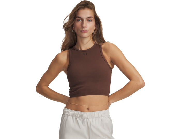 Under Armour Seamless Cotton Hand Tanktop Dames Bruin K230
