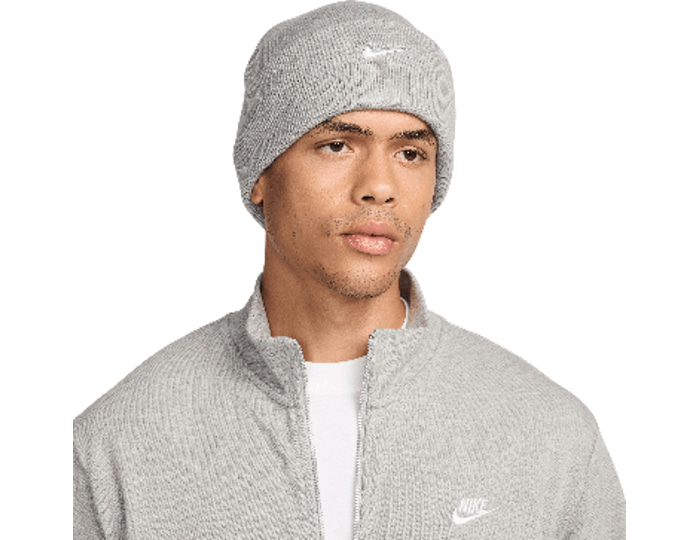 Nike Grey Swoosh Peak Beanie C063 Size Hf0187-063_1Size 1Size