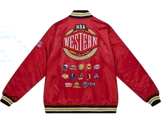 Mitchell and Ness NBA All Star Satin Jacket Red 64,95
