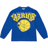 Mitchell and Ness NBA Golden State Warriors Fleece Sudadera Azul