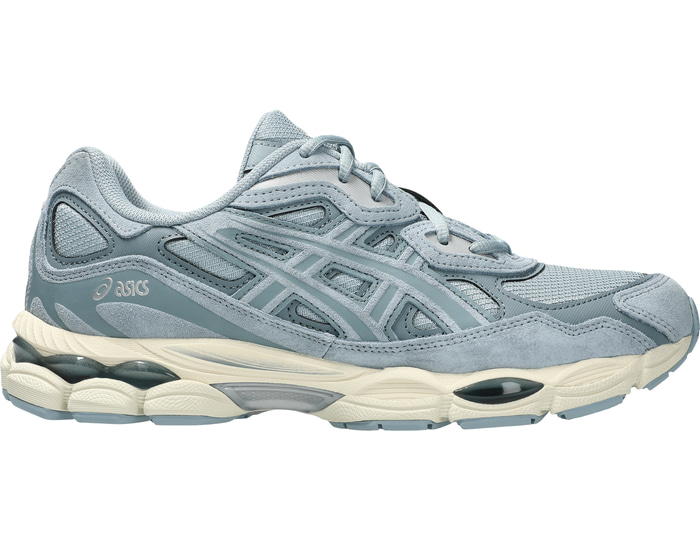 Asics Gel NYC herensneaker grijs, groen en bruin