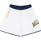 Ballaholic College Logo Mesh Zip Pantalones cortos Blanco