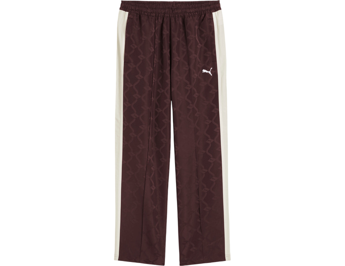Puma T7 Jacquarded Woven Relaxed Track Pant Brown C31