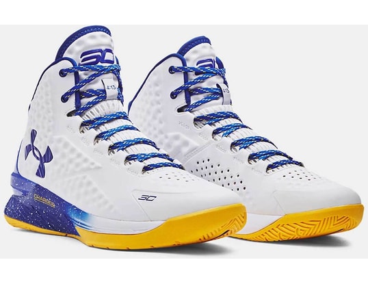 Under Armour Curry 1 ホワイト/ブルー under armour curry 1 birthday us78910112kdhardenlebronkobejo