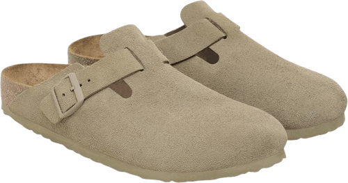 Birkenstock Boston Suede Leather faded khaki normal Verde — foto 6