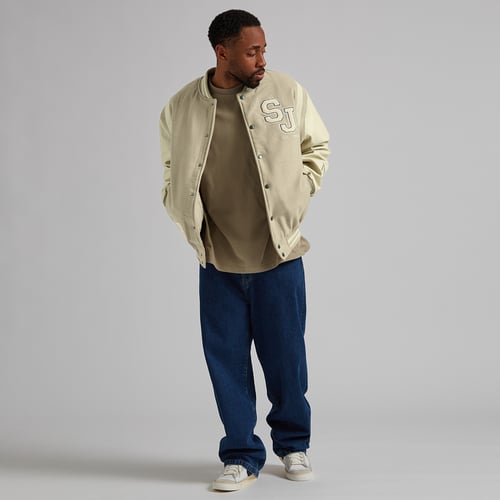 Sean John Logo Collegejacke Chaqueta Beige — foto 4