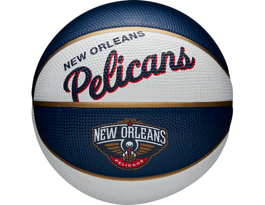 Produktgalerie, 1 of 6, Wilson NBA New Orleans Pelicans Team Retro Mini Basketball Basketball Mehrfarbig