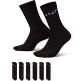 Jordan Everyday Crew 6er Pack Calcetines negro C010