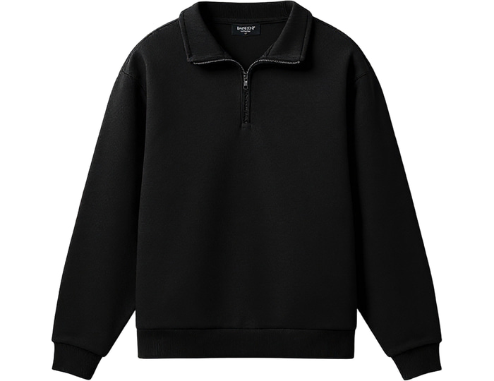 Burocs Essential Mock Neck Sweatshirt Noir
