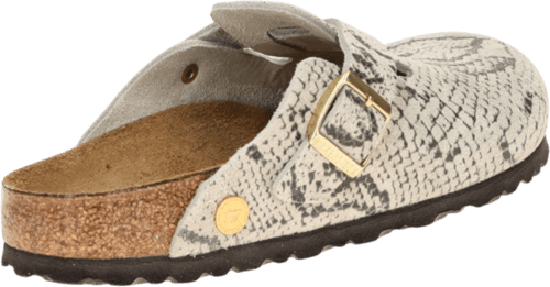Birkenstock Zuecos De Piel Boston (ajuste Estrecho) Beige — foto 6