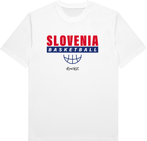 Kickz Slovenia Basketball Camiseta de manga corta Blanco
