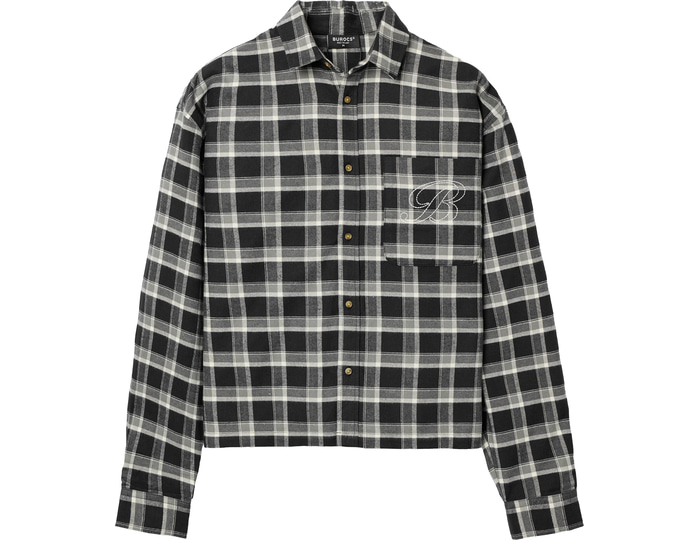 Burocs Checked Lange Mouwen Zwart