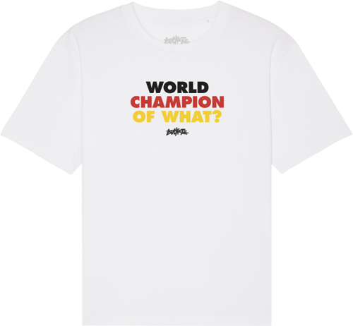 Bucketz World Champion of What? Camiseta de manga corta Blanco