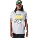New Era Green Bay Packers Wordmark T-Shirt Grau