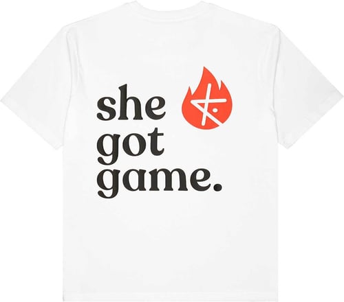 Kickz She Got Game GIULIA Camiseta de manga corta Blanco — photo 4
