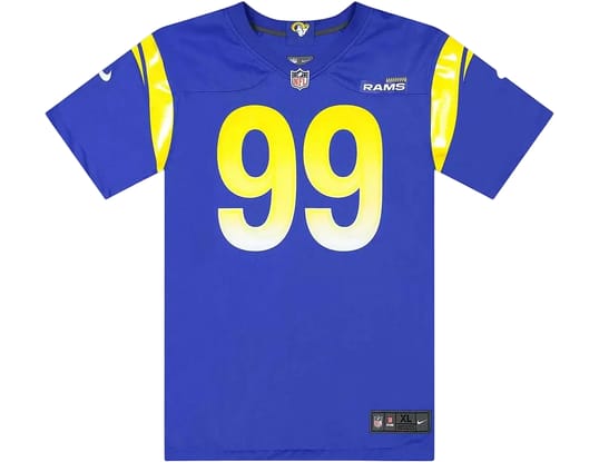 Product gallery, 1 of 7, Nike NFL LA Rams Aaron Donald 99 home Camiseta Azul C67nmlrgh95f2na