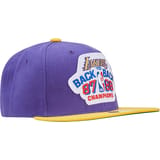 Mitchell and Ness NBA Los Angeles Lakers 1987-1988 Champions Back to Back Snapback Gorra Morado