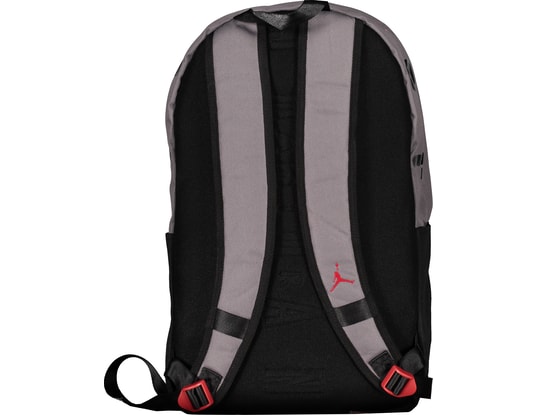 nike air jordan backpack crossover pack Carbon Heather One Size The main zippered compartment is spacious Nike Air Jordan Backpack Crossover