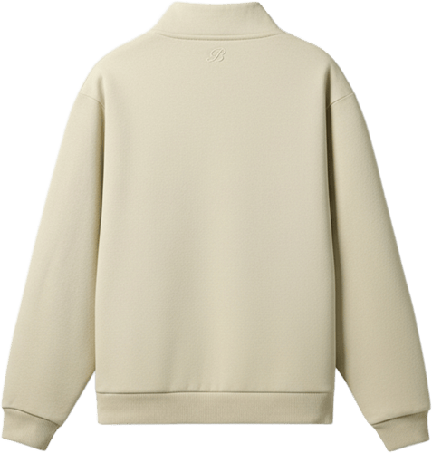 Burocs Essential Mock Neck Sudadera Beige — photo 2