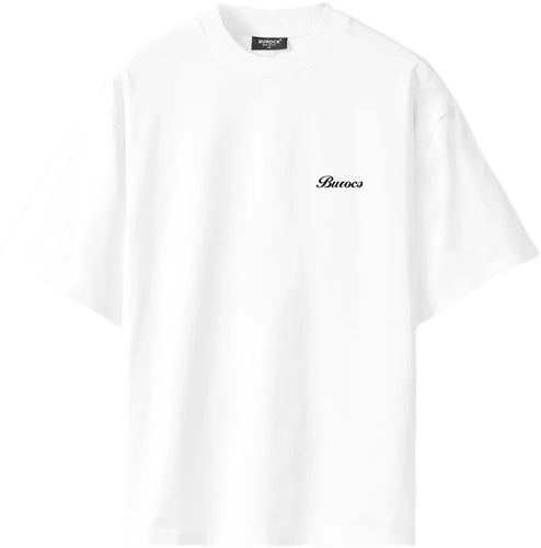 Burocs Oversize Ballrange Camiseta de manga corta Blanco