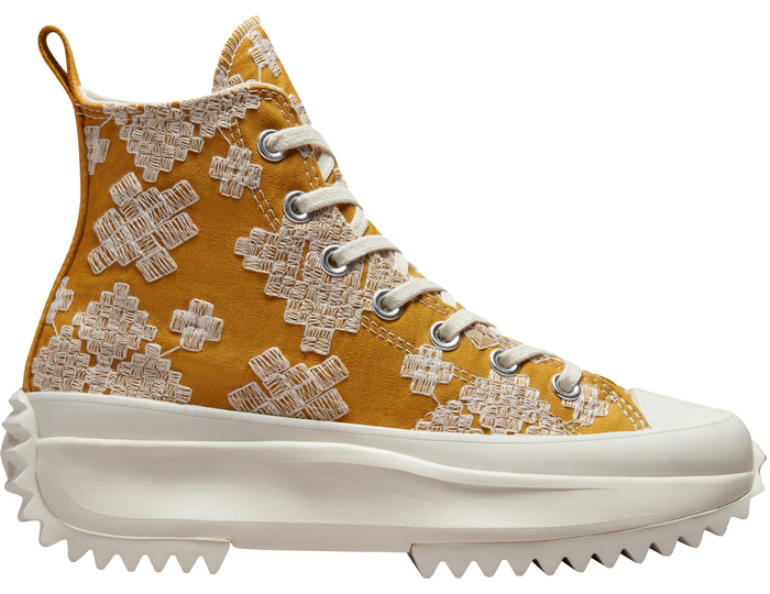 Converse Run Star Hike Hi damessneaker geel