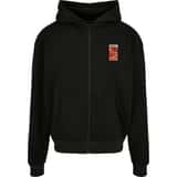 Mister Tee Peace Oversize Fullzip Hoody negro