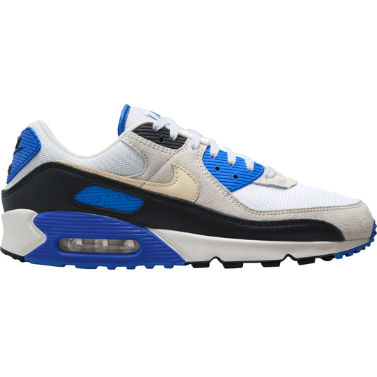 Nike air max 90 recraft trainers in white/royal blue hotsell