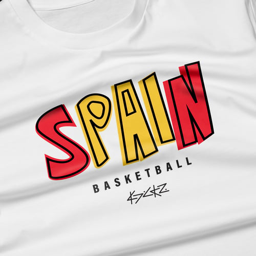 Kickz Spain Basketball Camiseta de manga corta Blanco — photo 3