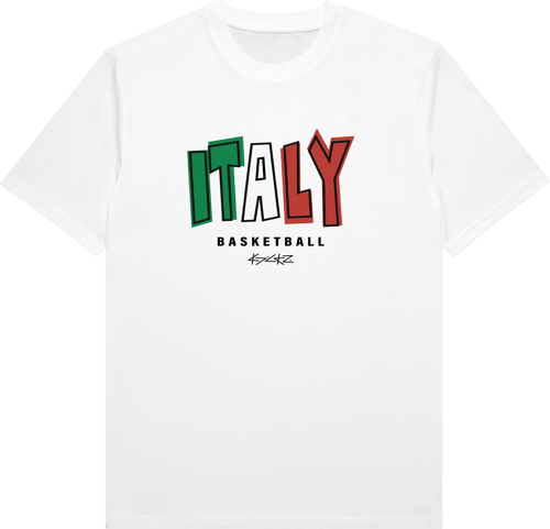 Kickz Italy Basketball Camiseta de manga corta Blanco