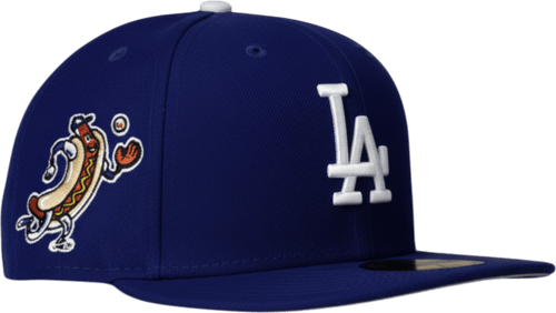 New Era MLB Los Angeles Dodgers Dodger Dog Mascot 59Fifty Fitted Gorra Negro